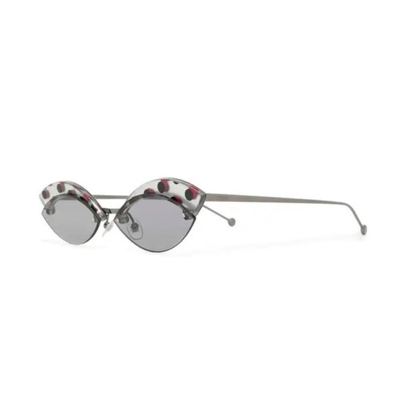 FENDI  Polka-Dot Cat Eye Sunglasses - Picture 2 of 4